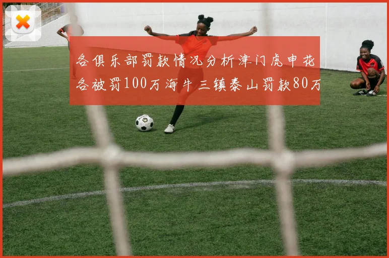 各俱乐部罚款情况分析津门虎申花各被罚100万海牛三镇泰山罚款80万